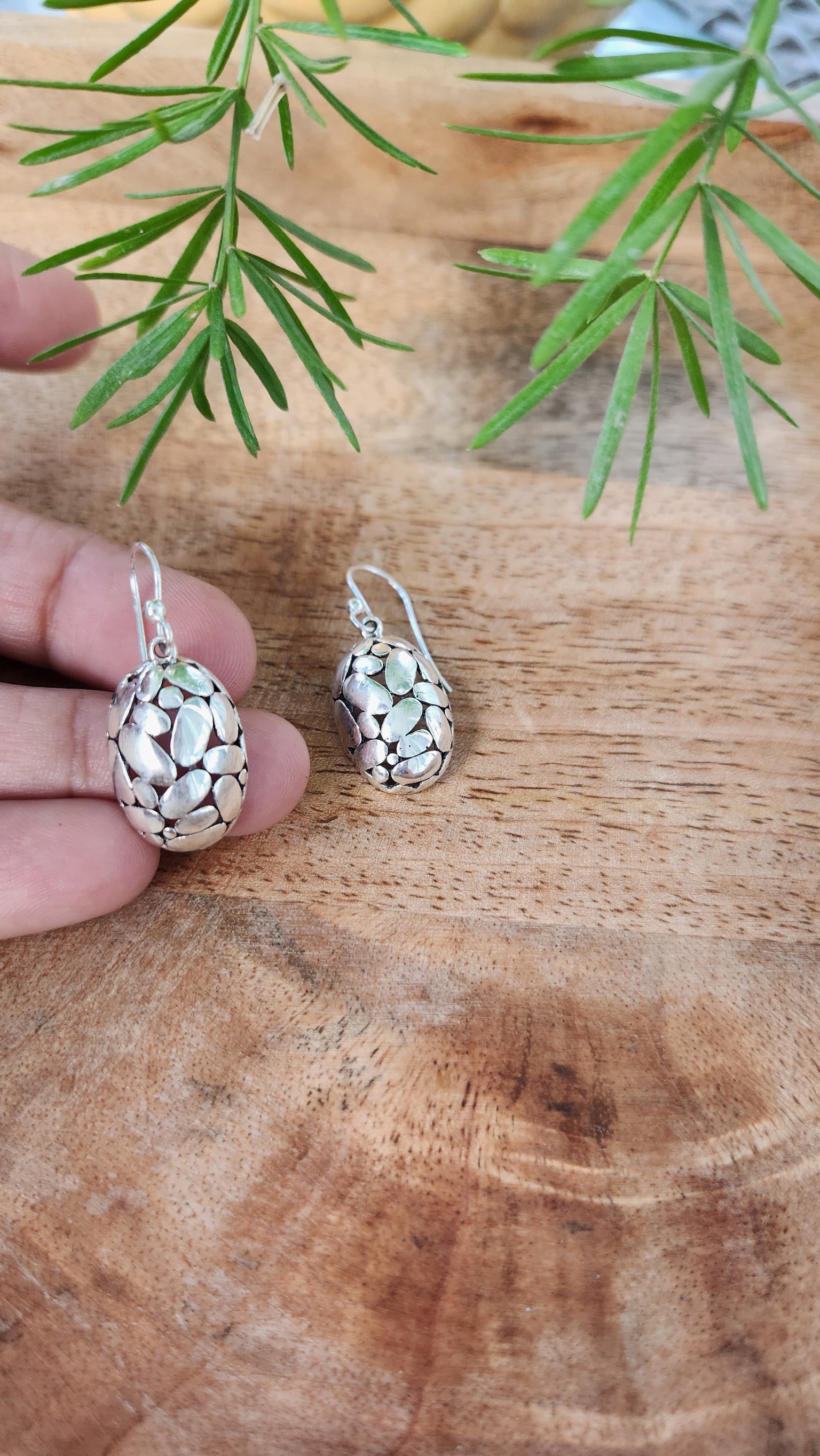 92.5 gm Pure Silver Earings