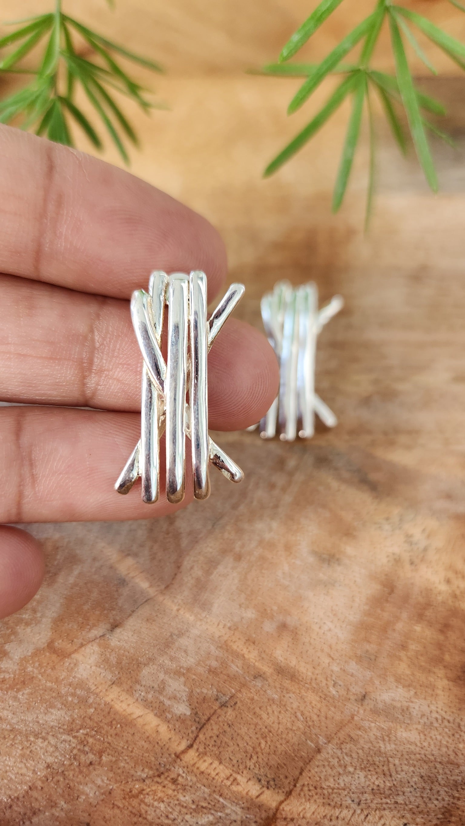 92.5 gm Pure Silver Earings