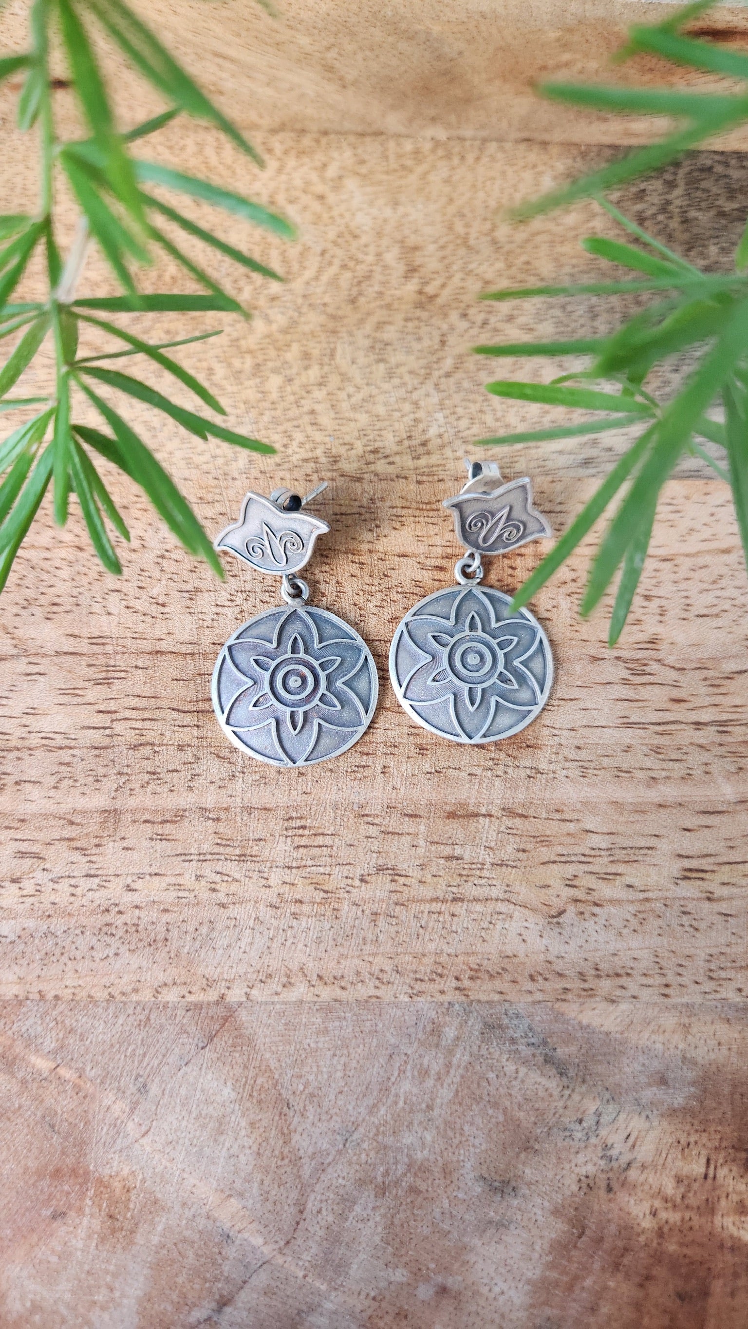 92.5 gm Pure Silver Earings