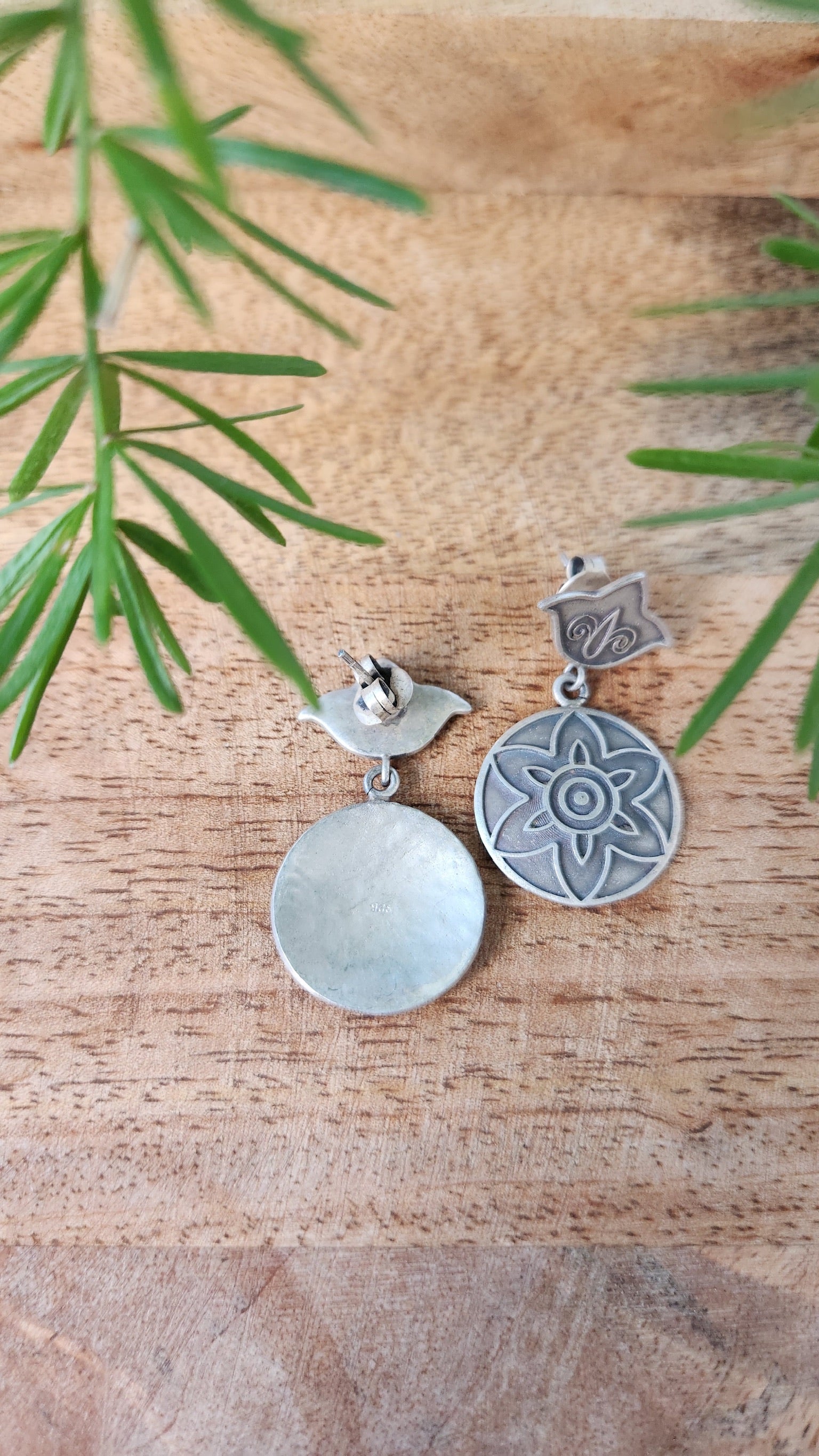92.5 gm Pure Silver Earings