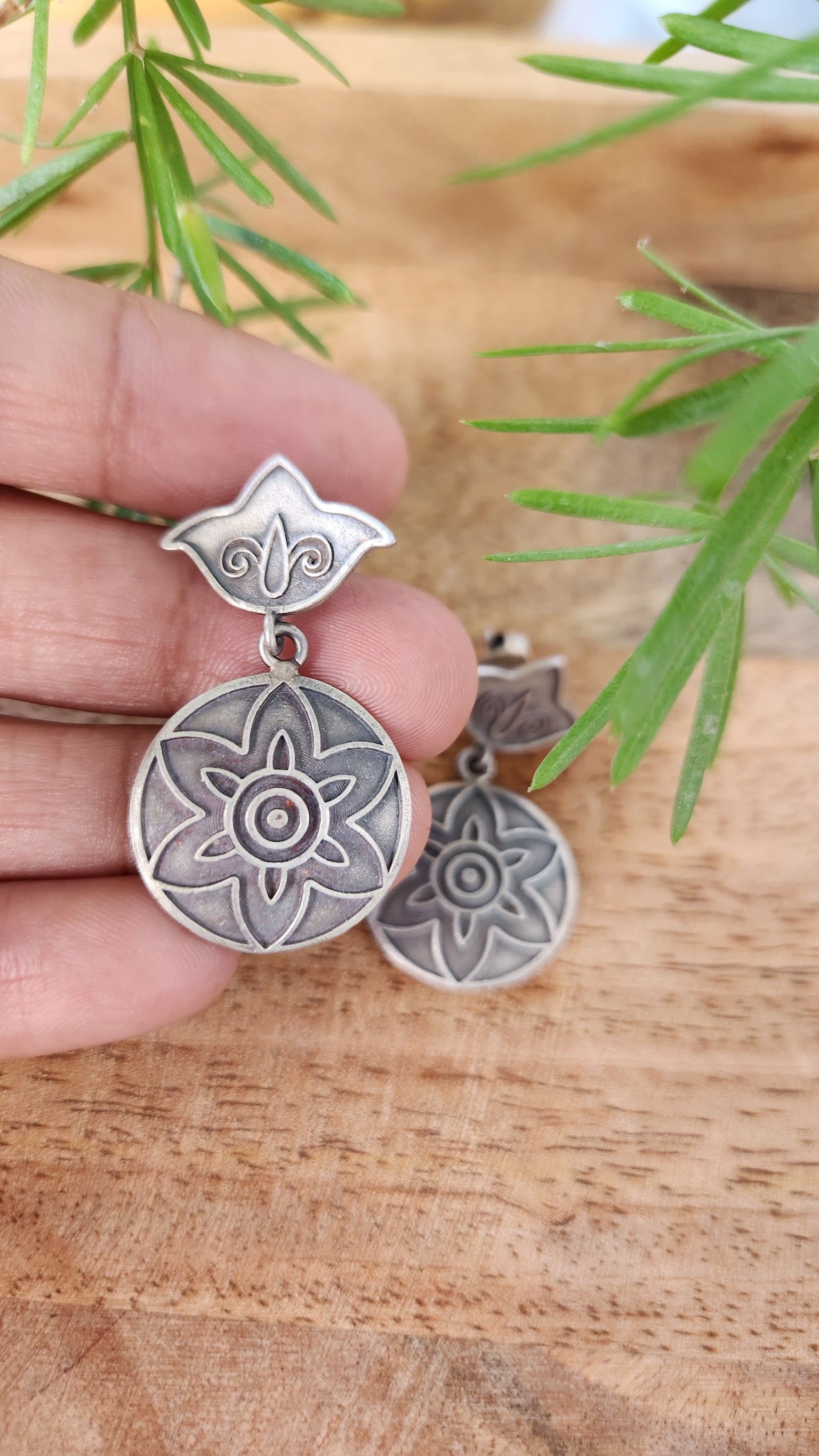 92.5 gm Pure Silver Earings