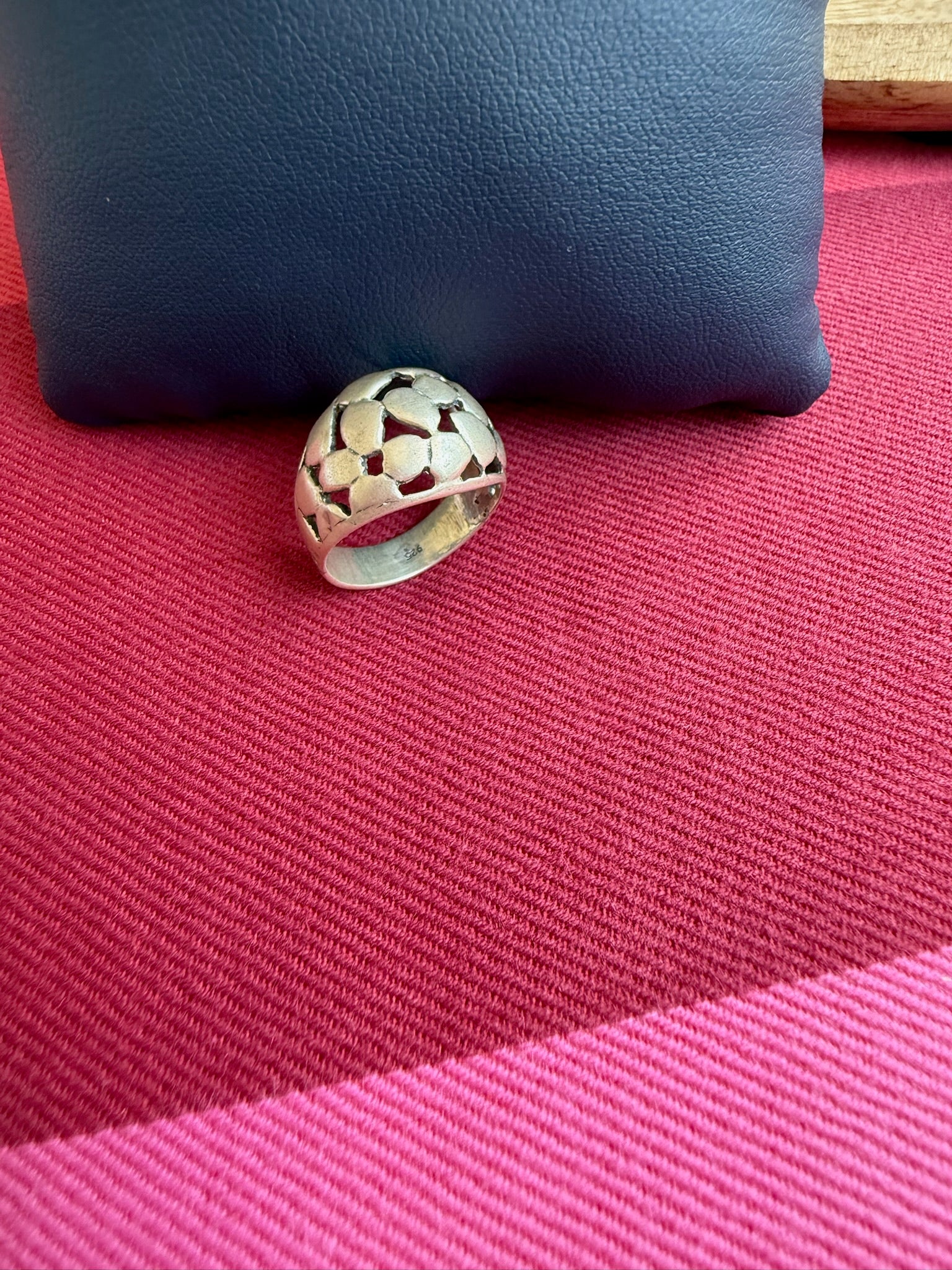 92.5 gm Pure Silver Mosaic Ring