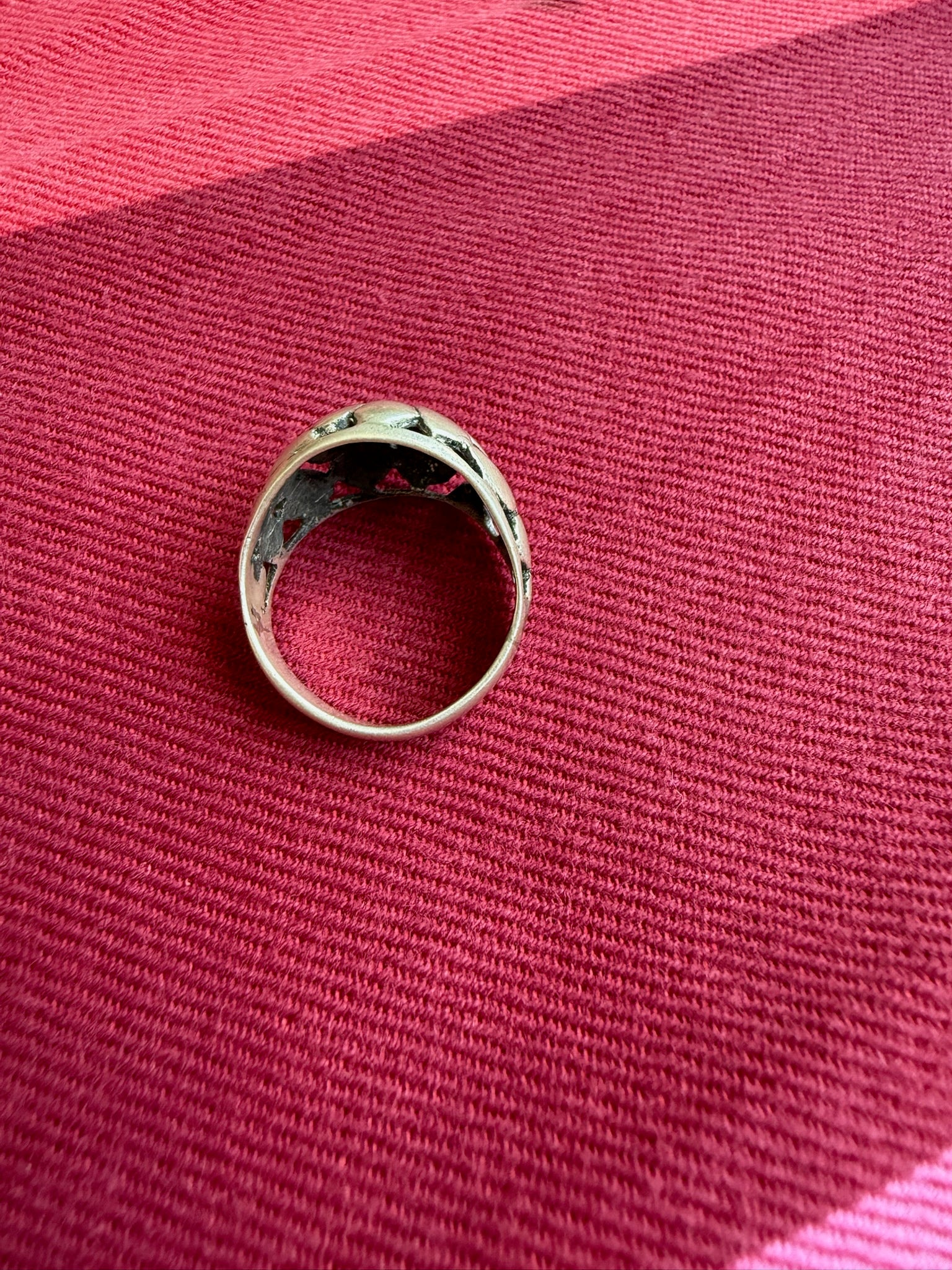 92.5 gm Pure Silver Mosaic Ring